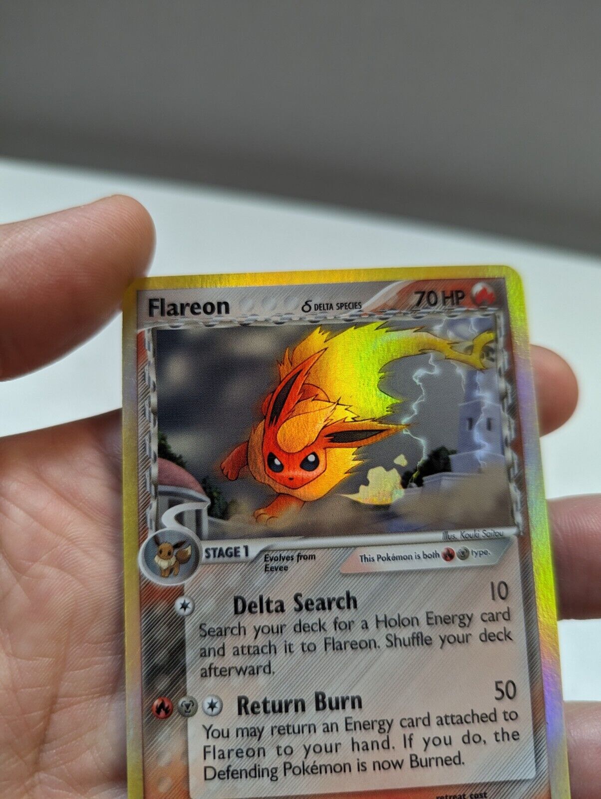 Pokemon TCG Flareon Delta Species 5/113 Holo Rare Card MP