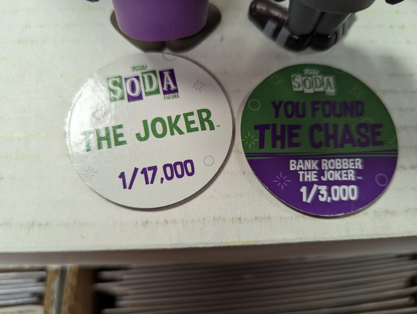 Funko Soda Set Joker Common 1/17000 and Bank Robber Chase 1/3000