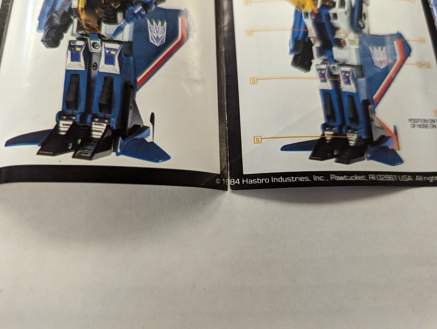 Transformers Thundercracker Instruction Booklet Only 1984