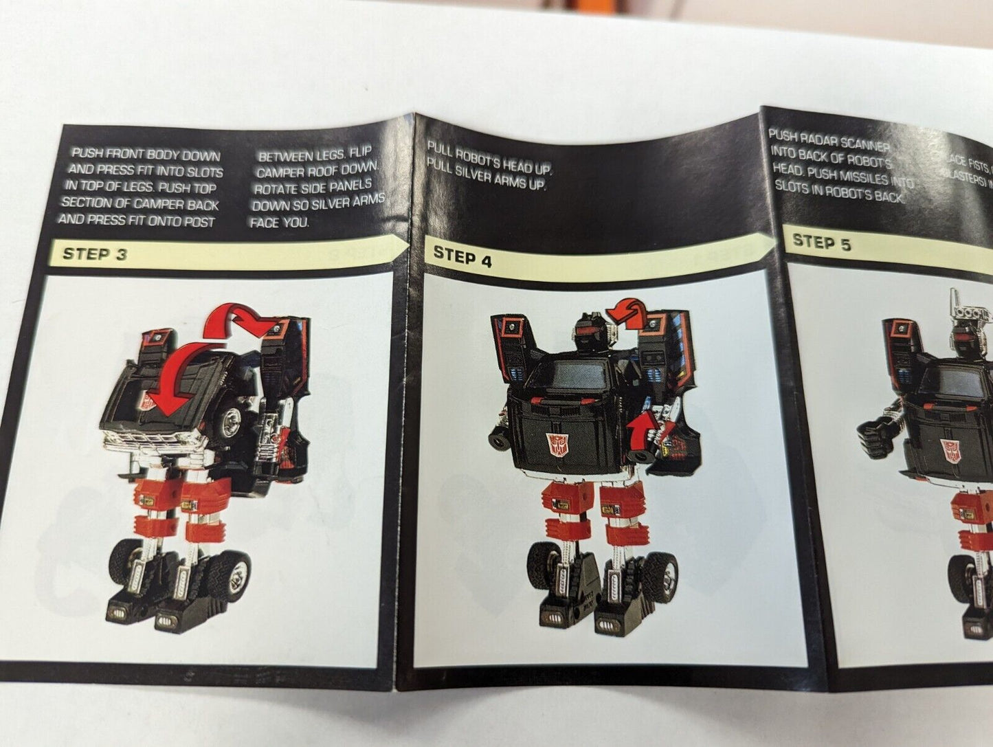 Transformers Trailbreaker Instruction Booklet Only 1984