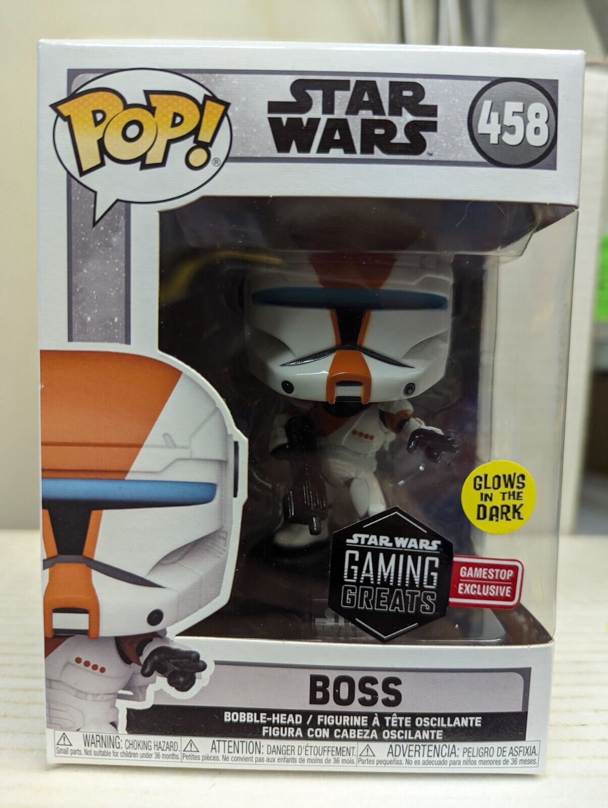 Funko Pop Boss 458 Star Wars GameStop Glow