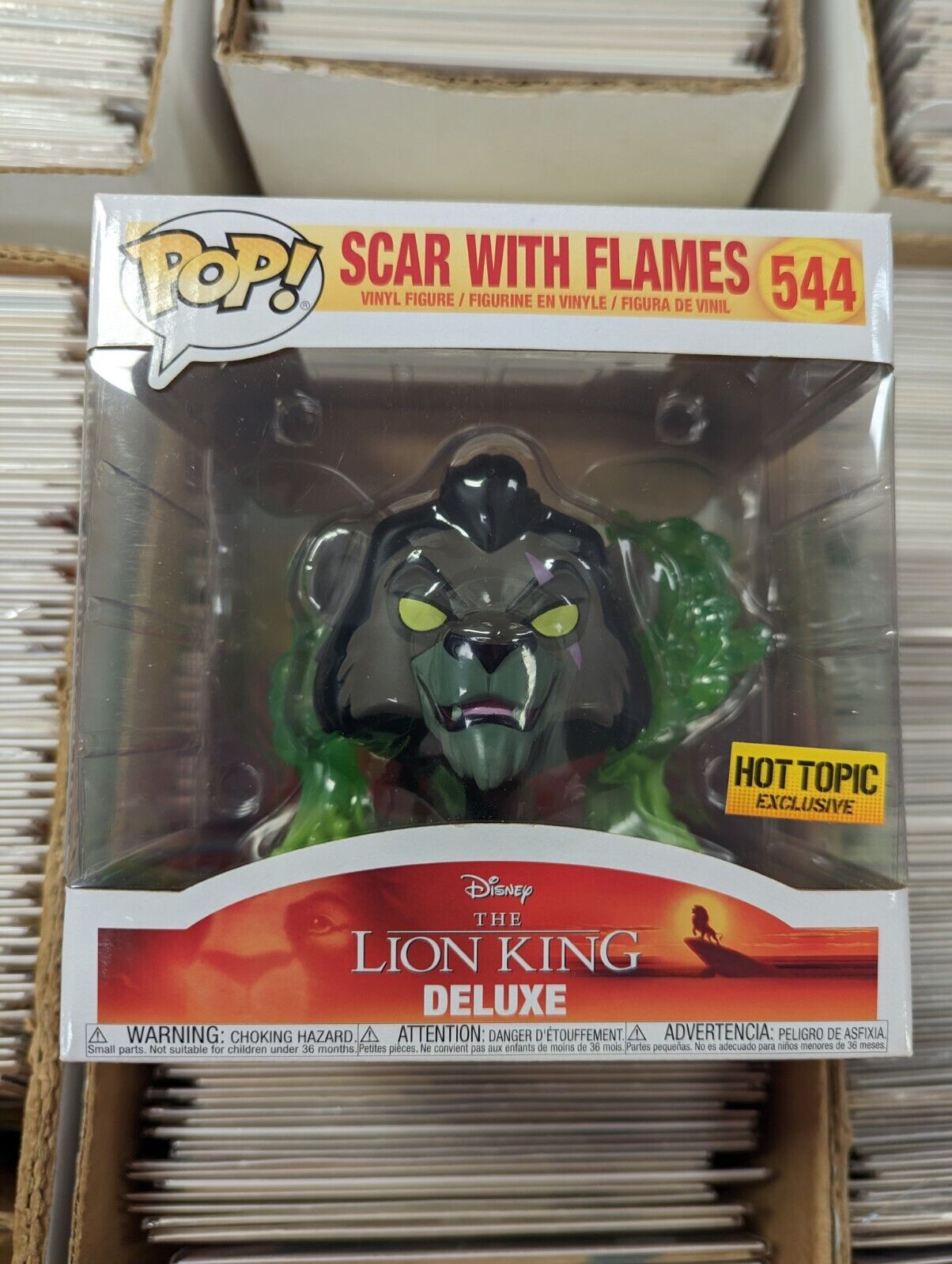 Funko Pop Scar With Flames 544 Lion King Hot Topic