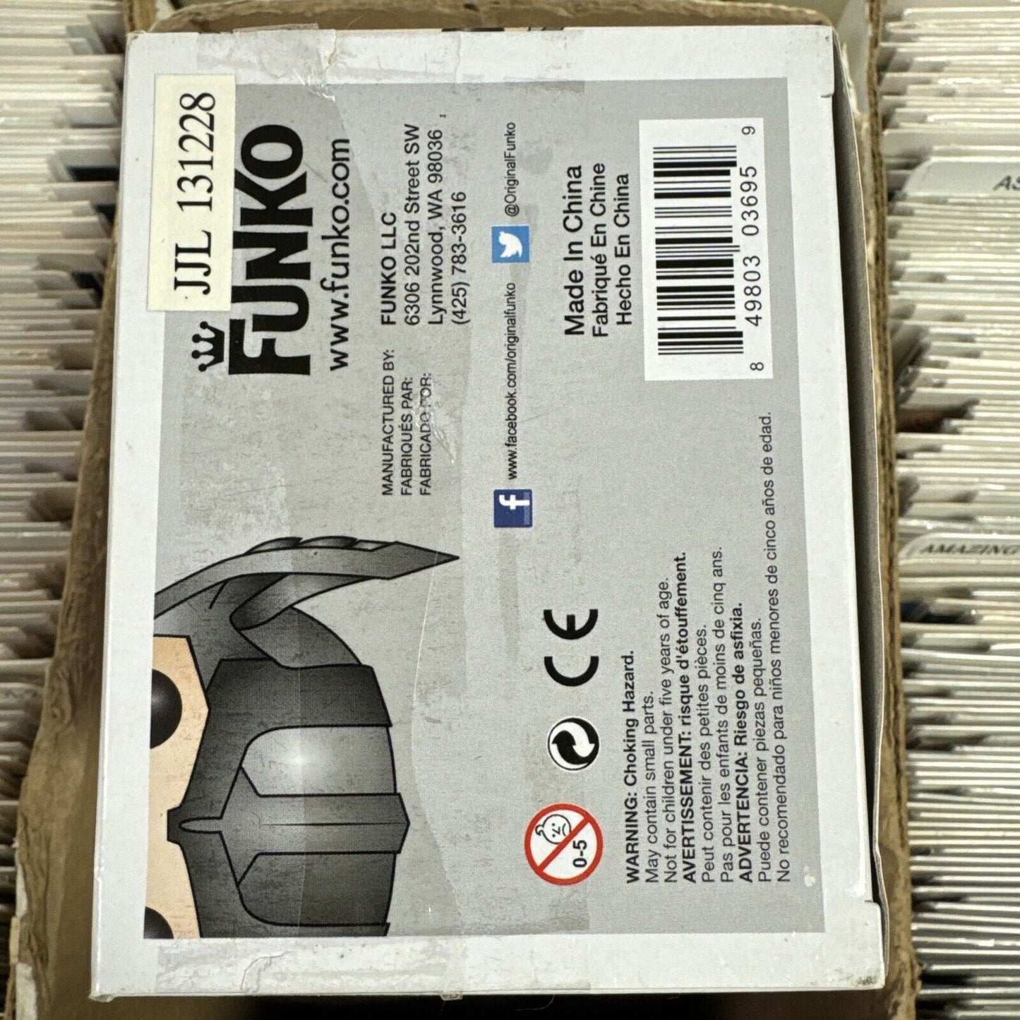 Funko Pop Thor With Helmet 38 Vaulted Box Damage