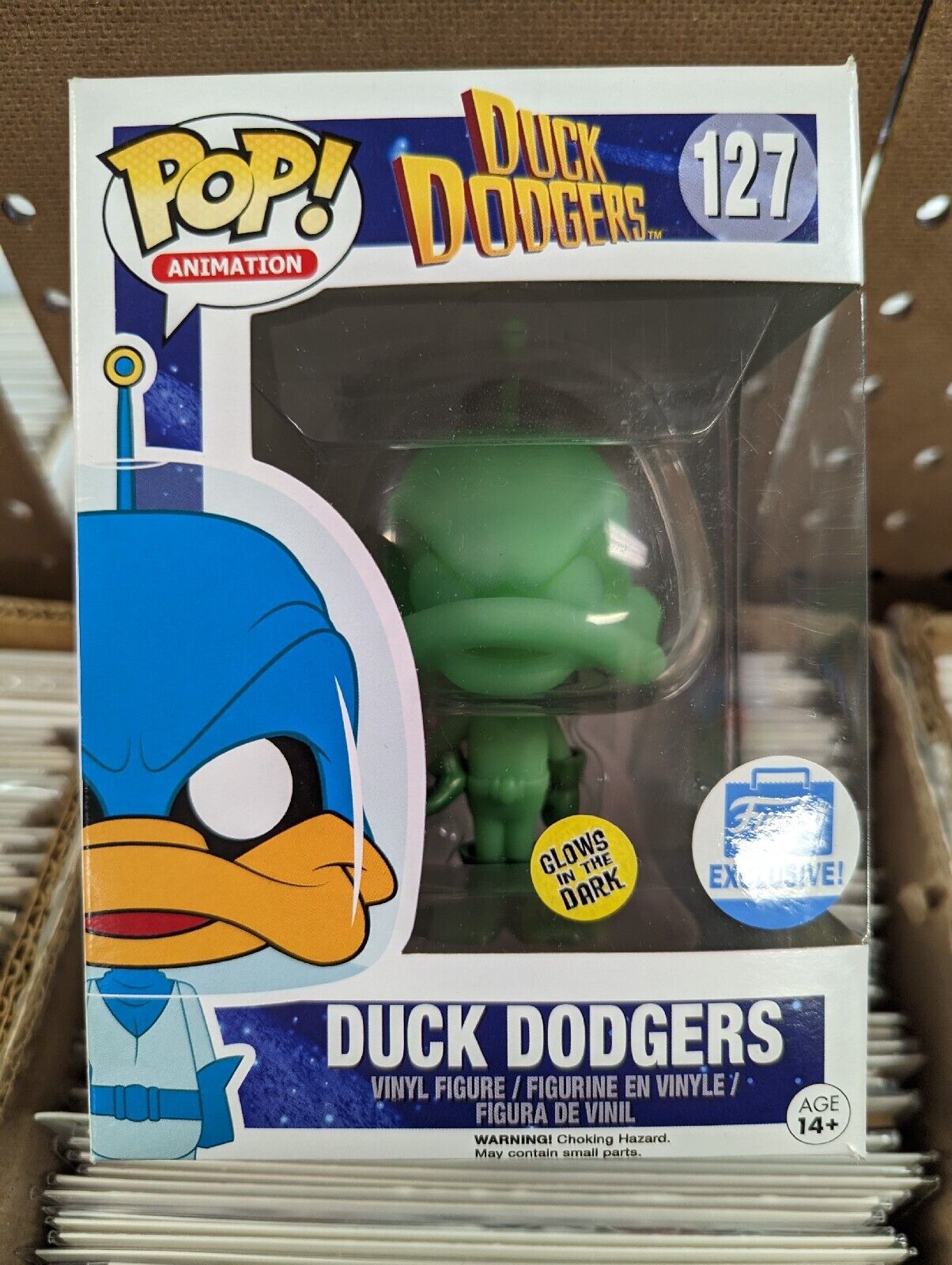 Funko Pop Duck Dodgers 127 Funko Shop Glow In The Dark