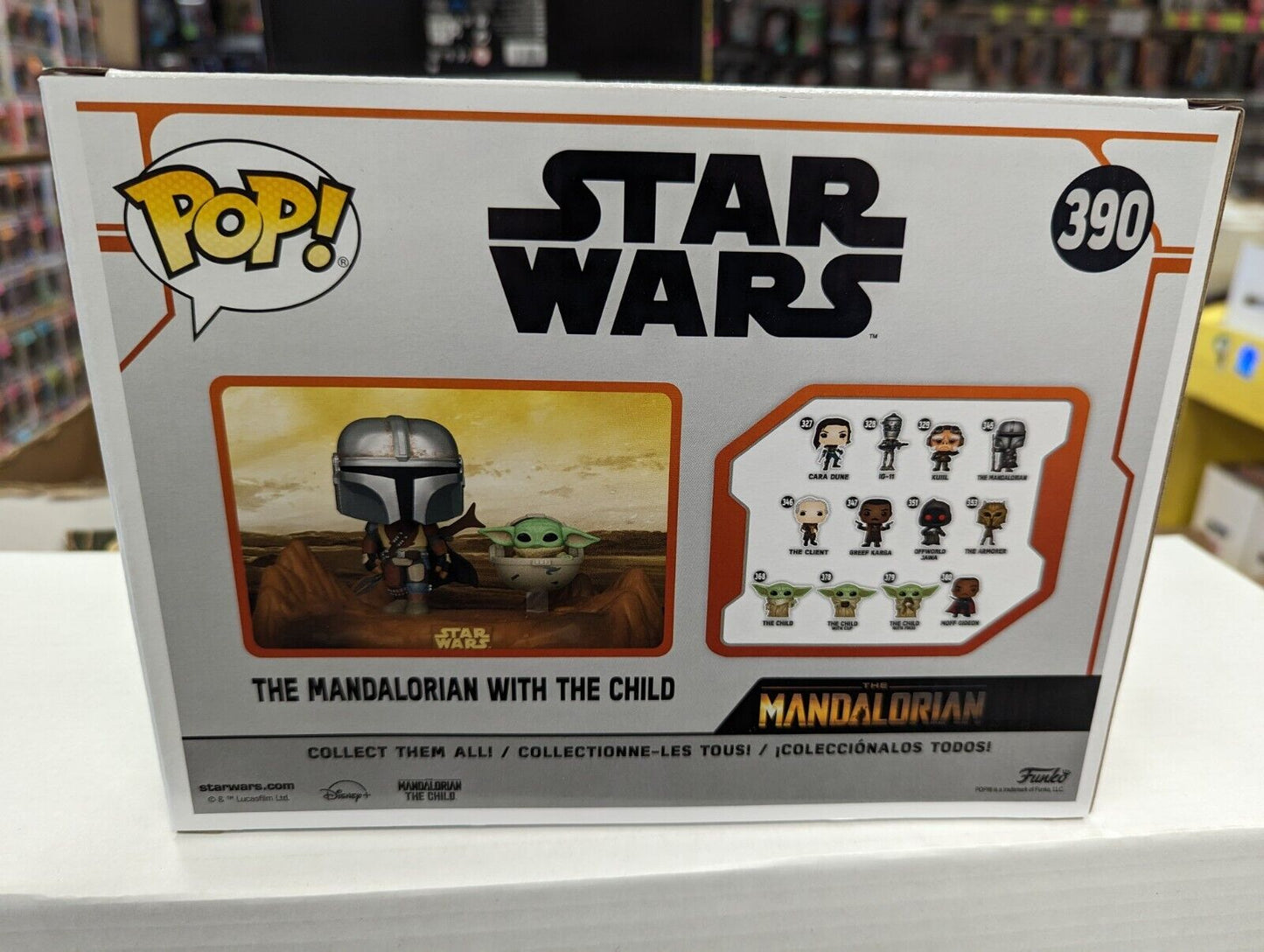 Funko Pop The Mandalorian With The Child 390