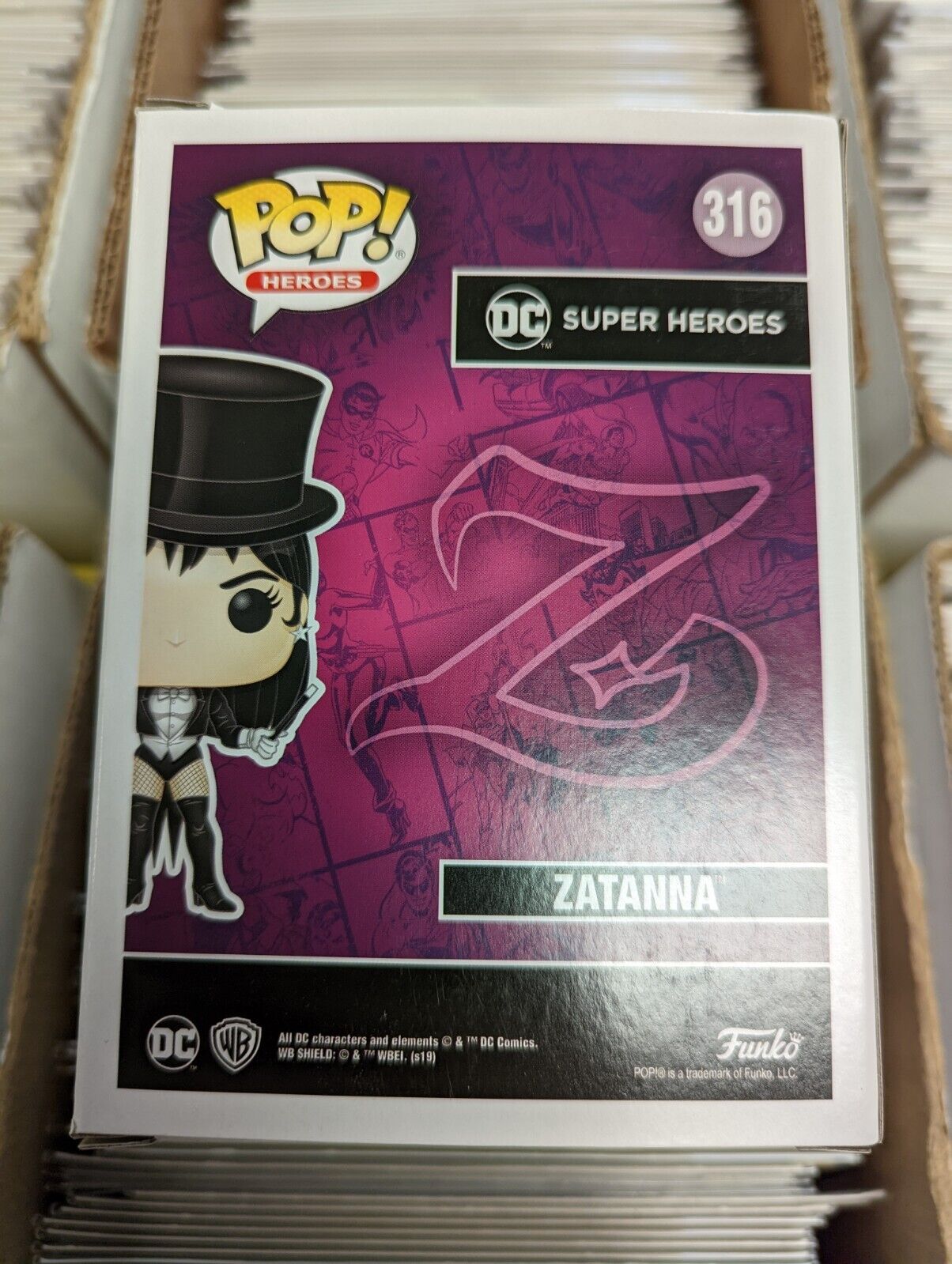 Funko Pop Zatanna 316 DC Super Heroes 2020 Spring Convention Shared Sticker