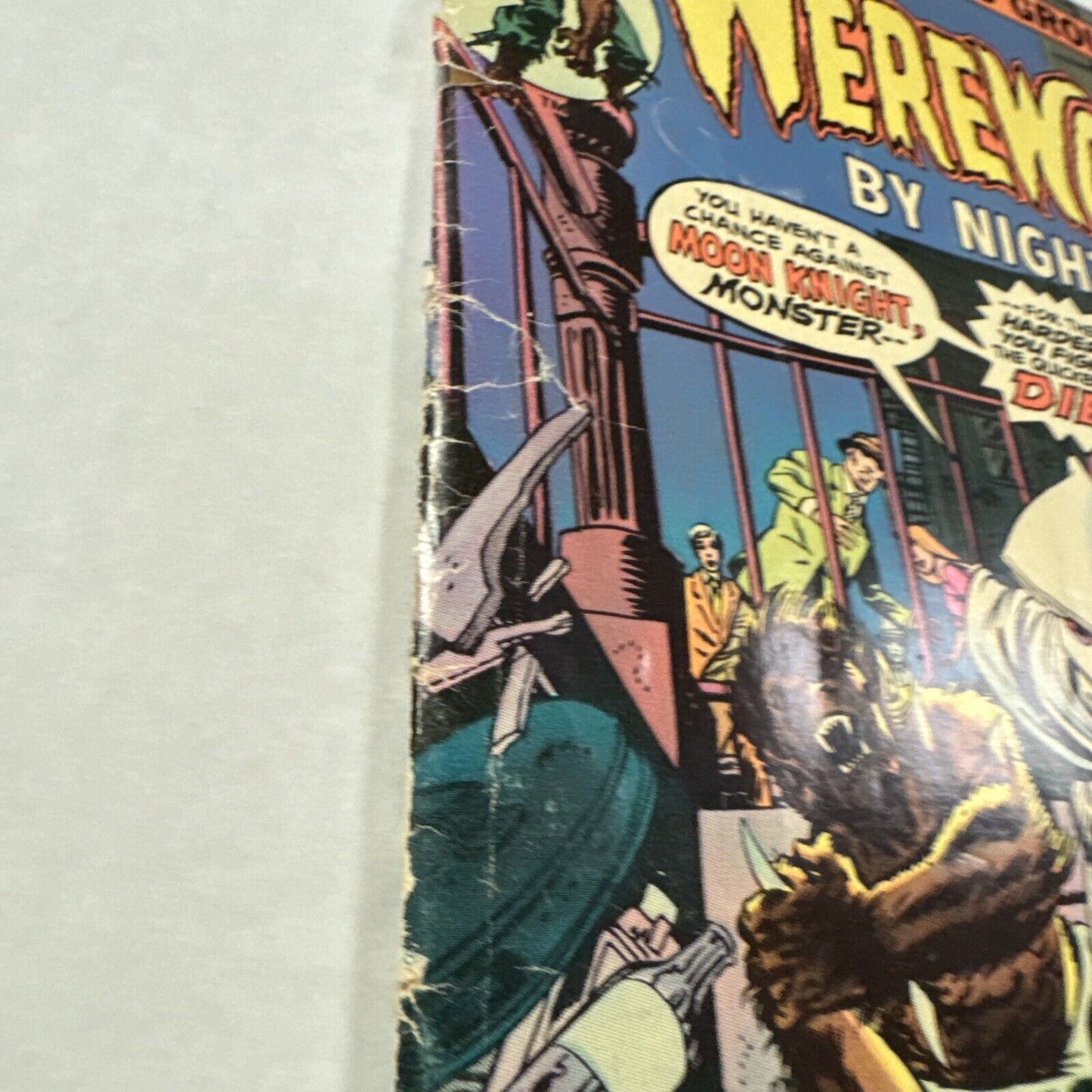 Werewolf By Night 32 Low Grade 1st Moon Knight Complete Detatched Cover