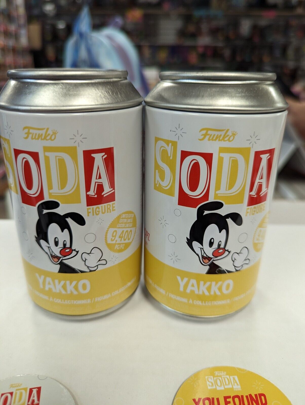 Funko Soda Set Yakko 1/7900 and Yakko with Tongue Out Chase 1/1500