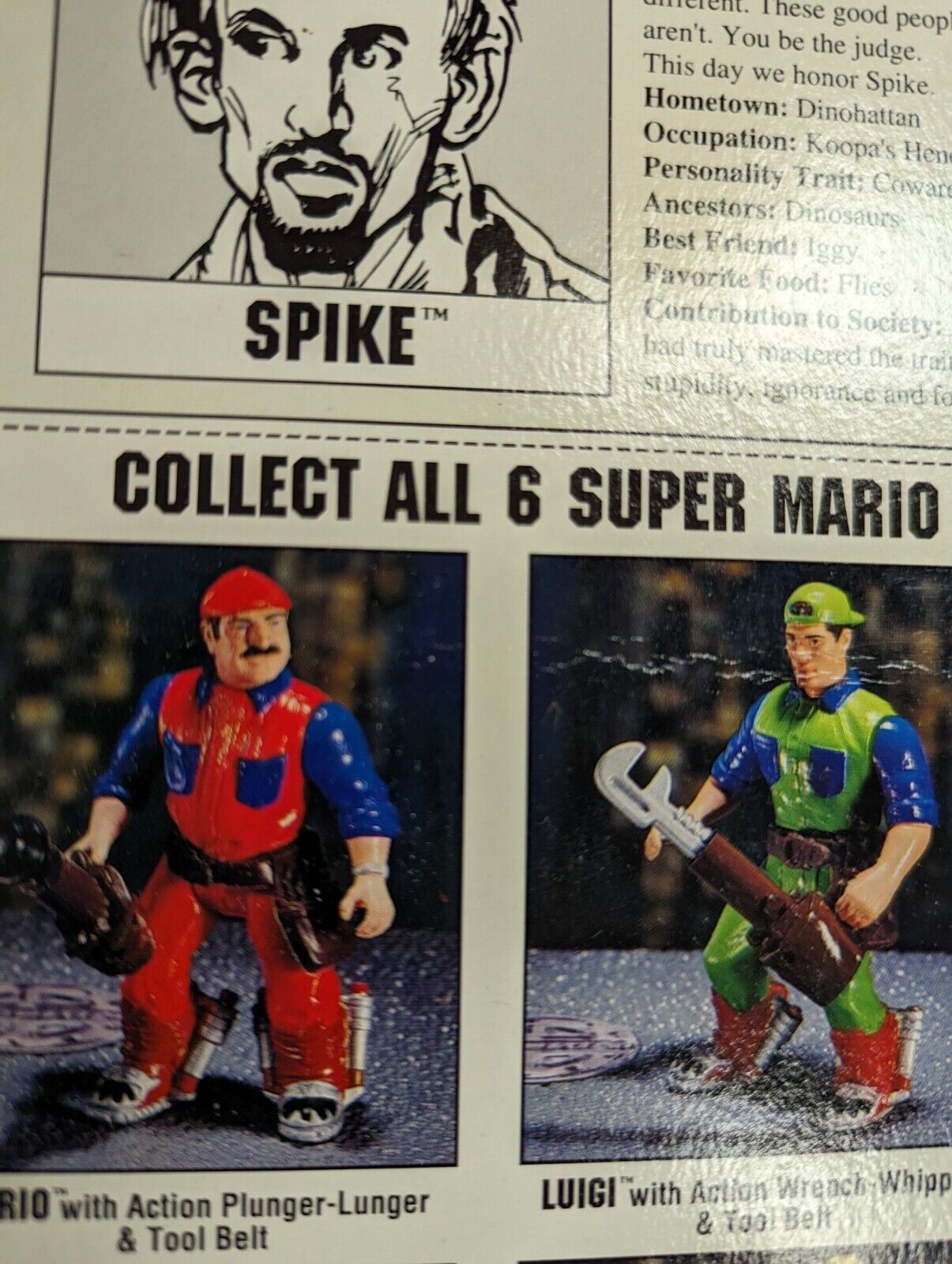 ERTL Super Mario Bros. Movie Spike With Devo Gun Action Figure