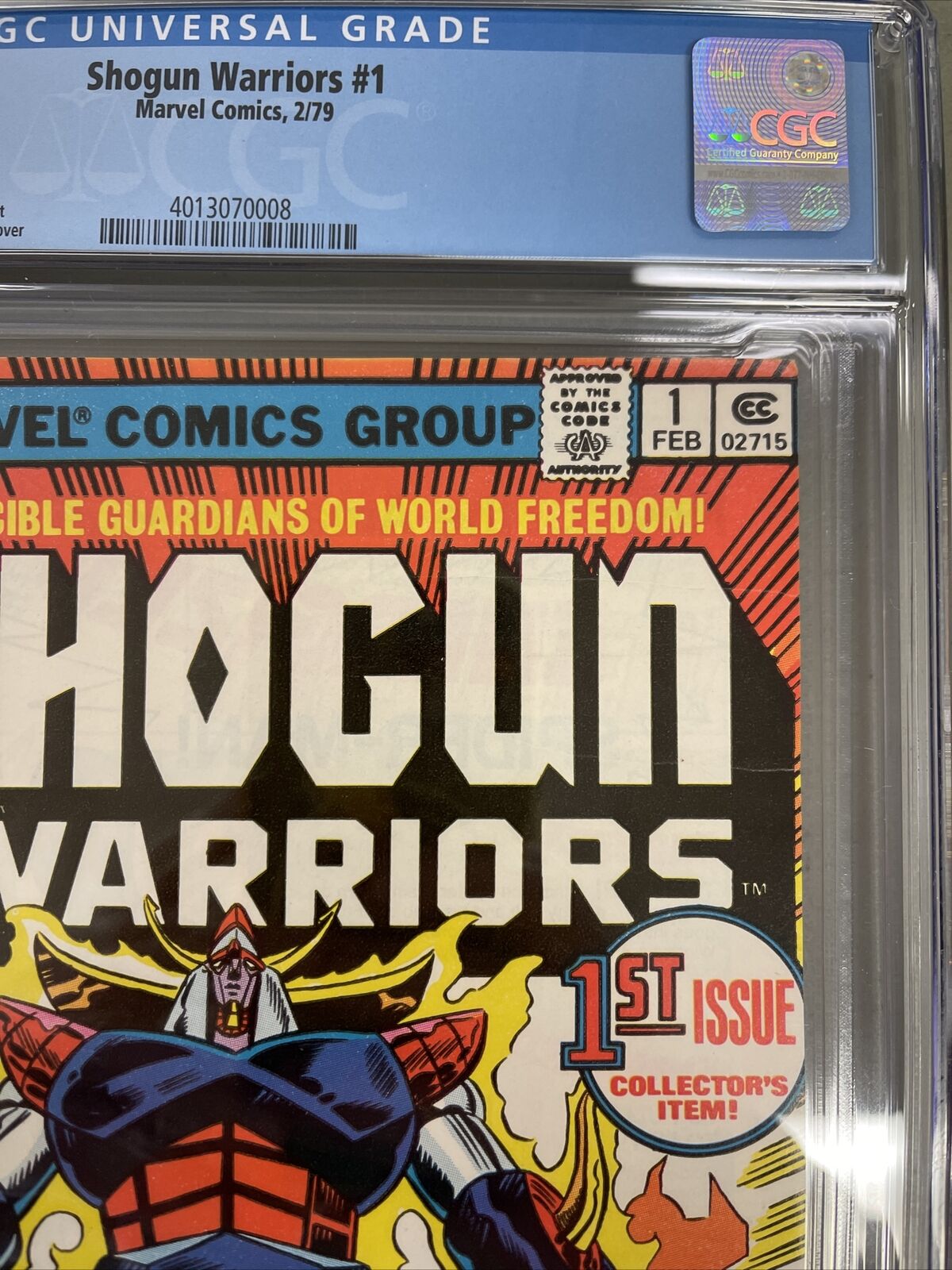 Shogun Warriors 1 CGC 9.4 Newsstand White Pages