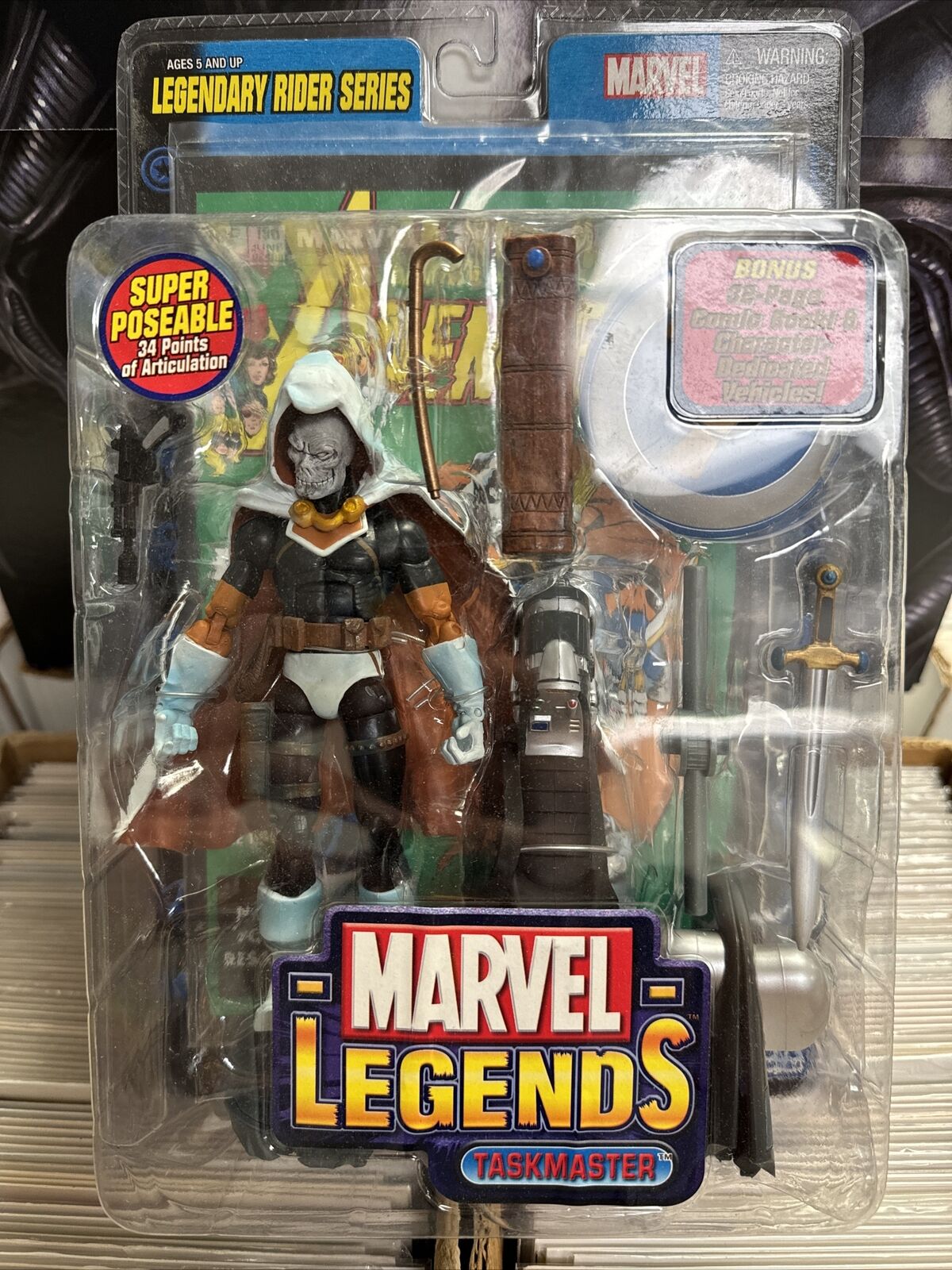 Marvel Legends Taskmaster Action Figure Toy Biz Legendary Rider Series Sealed