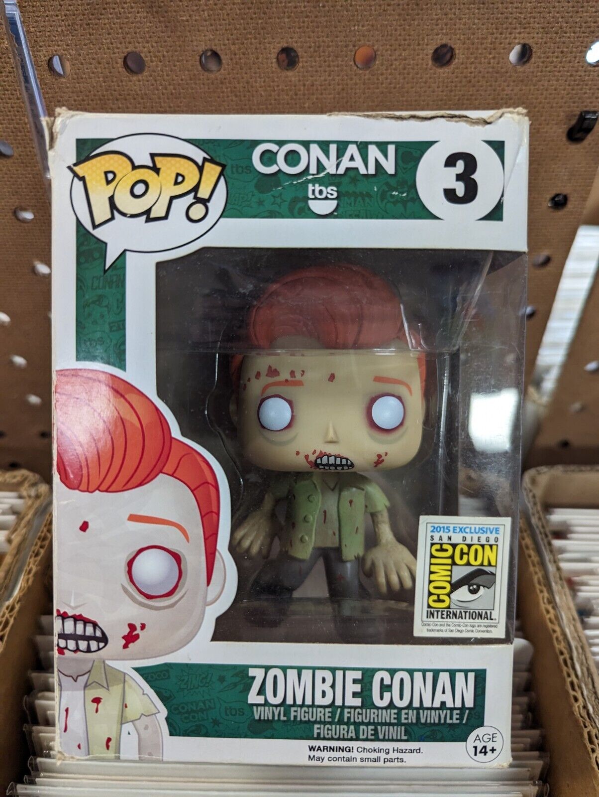 Funko Pop Zombie Conan 3 SDCC 2015 *Box Damage*