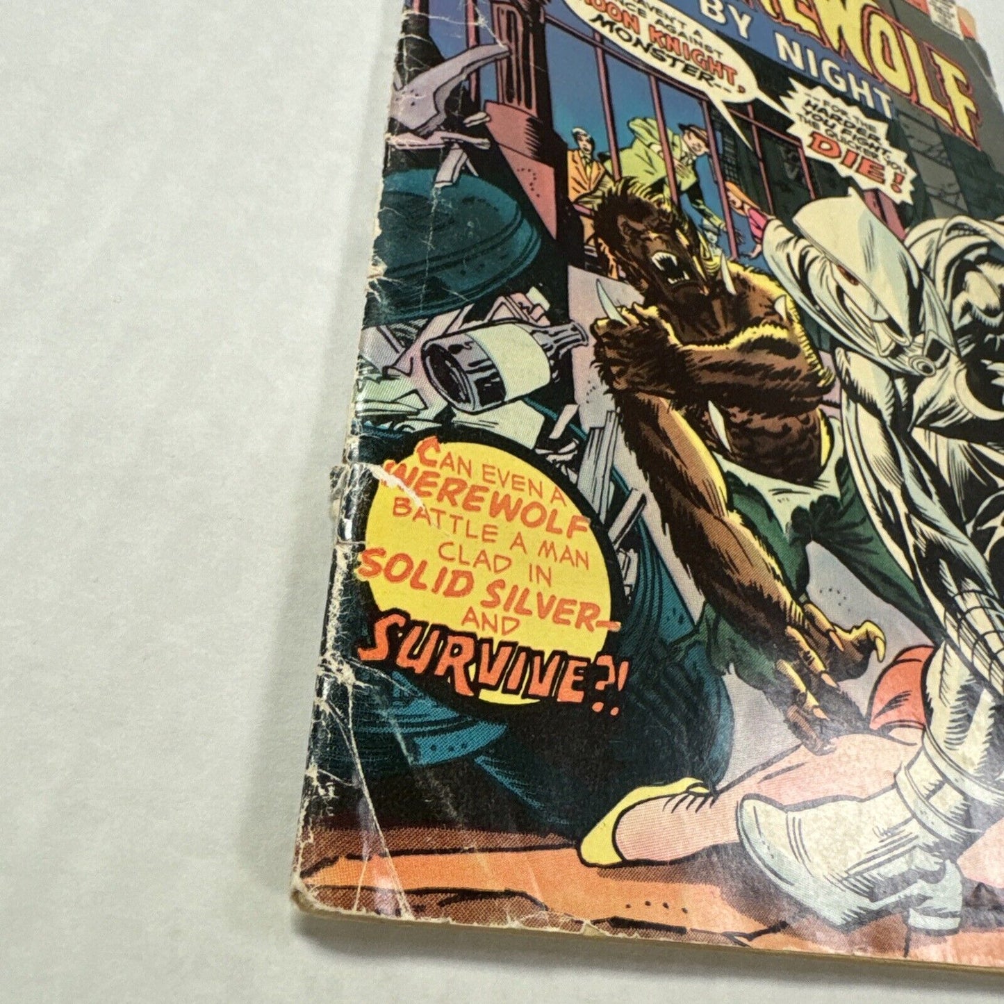 Werewolf By Night 32 Low Grade 1st Moon Knight Complete Detatched Cover