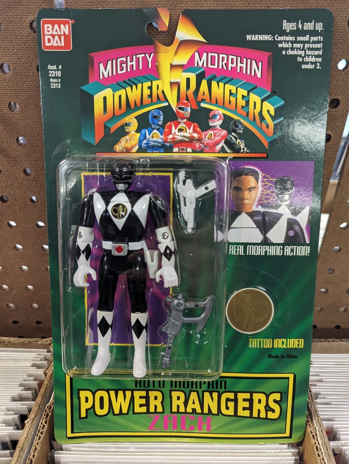 1994 Auto Morphin Power Rangers Set Of 5 Figures Bandai