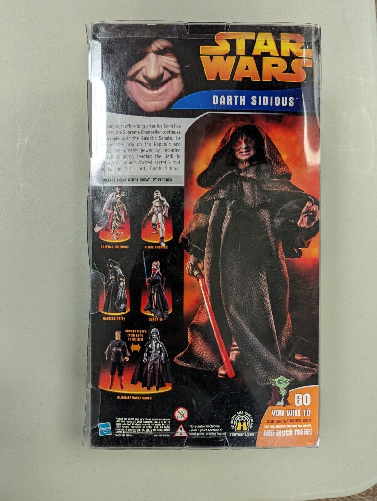 Hasbro Darth Sidious Doll Star Wars Revenge Of The Sith