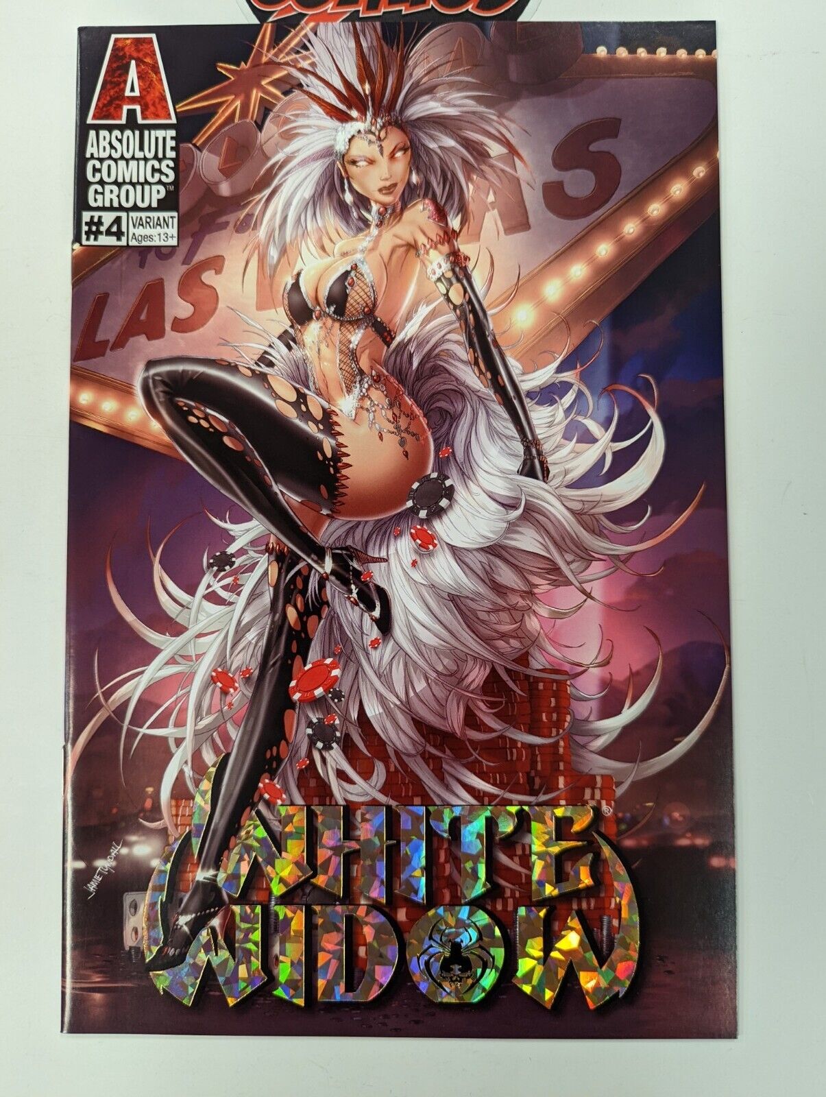Absolute Comics Group White Widow 4 Variant First Printing Jamie Tyndall