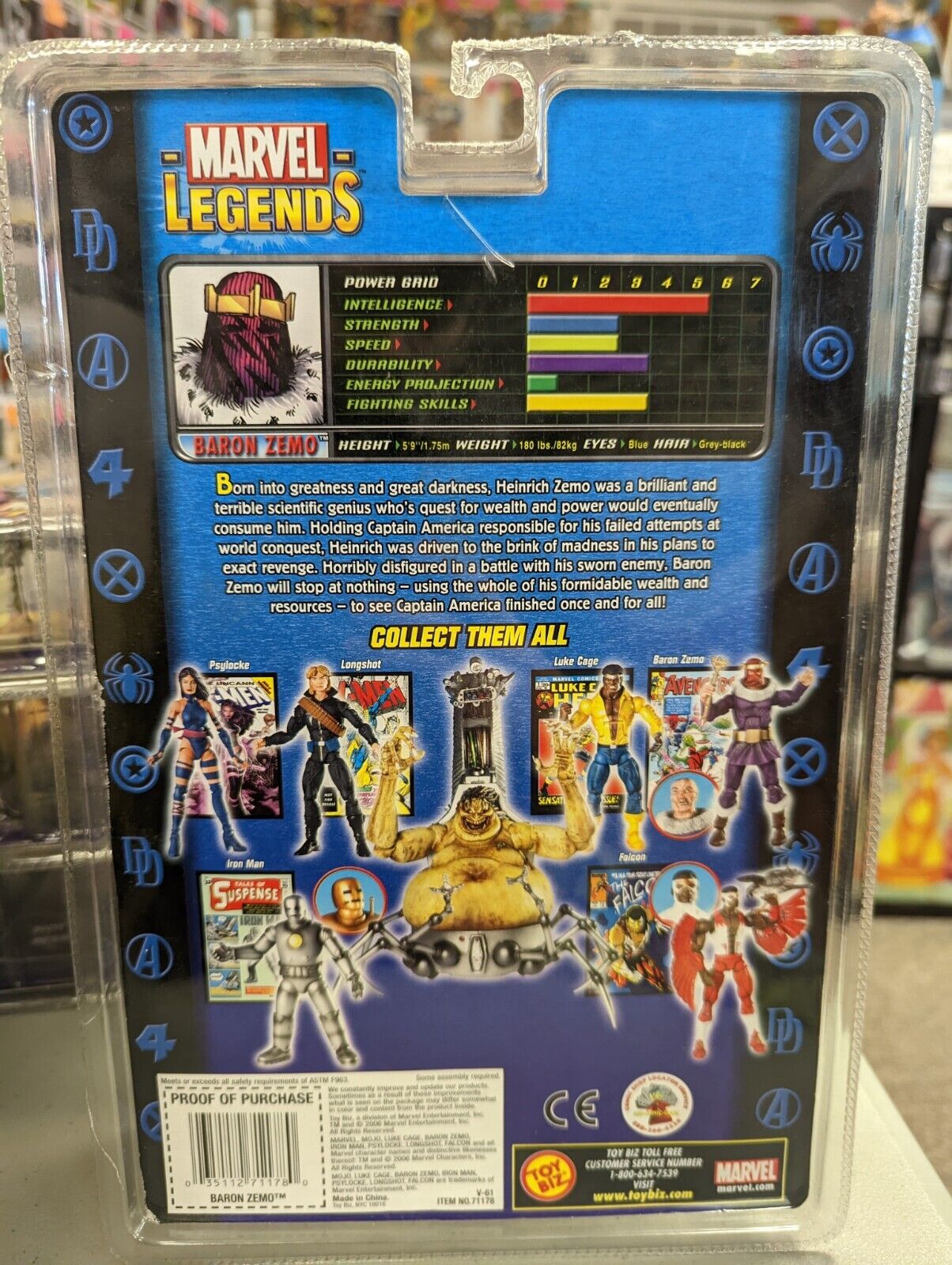 Marvel Legends Baron Zemo Mojo Series Toy Biz
