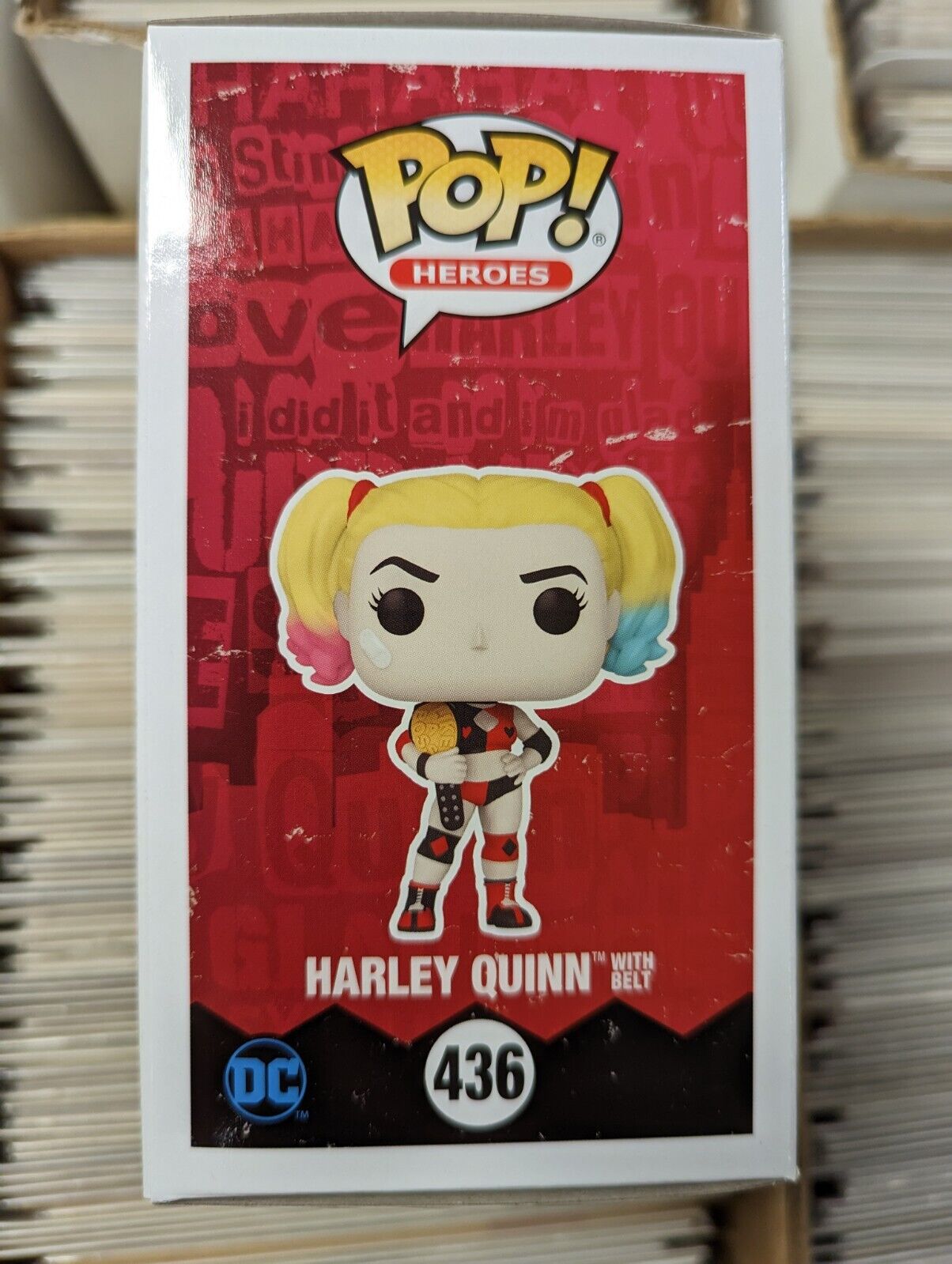 Funko Pop Harley Quinn With Belt 436 PX Exclusive DC Comics