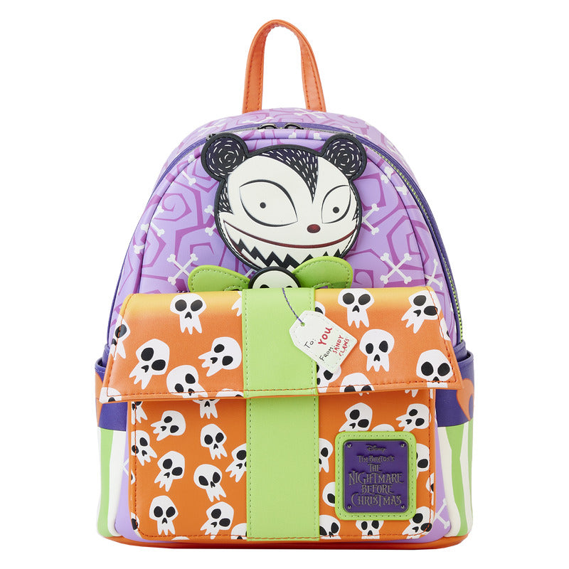 Loungefly Nightmare Before Christmas Scary Teddy Present Mini Backpack