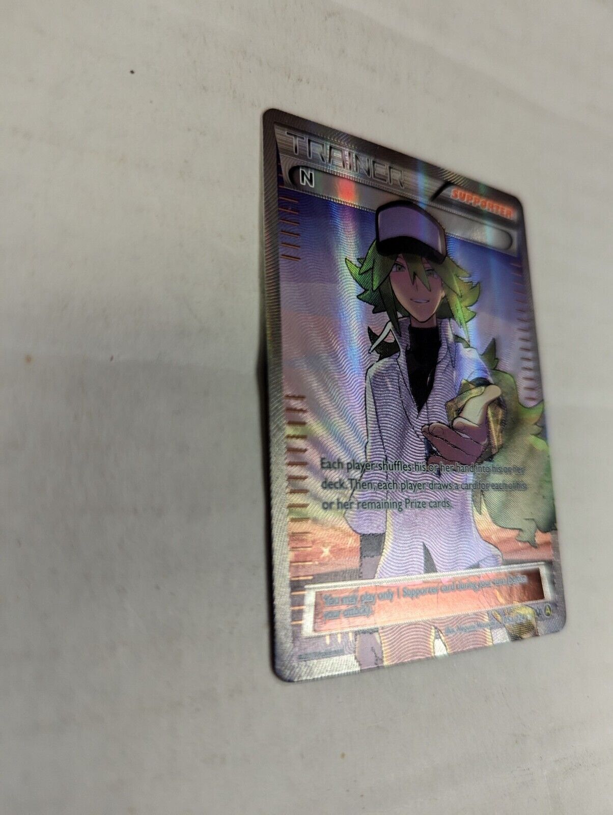 Pokemon TCG N 105a/124 Full Art Trainer Card XY Fates Collide Lightly Played