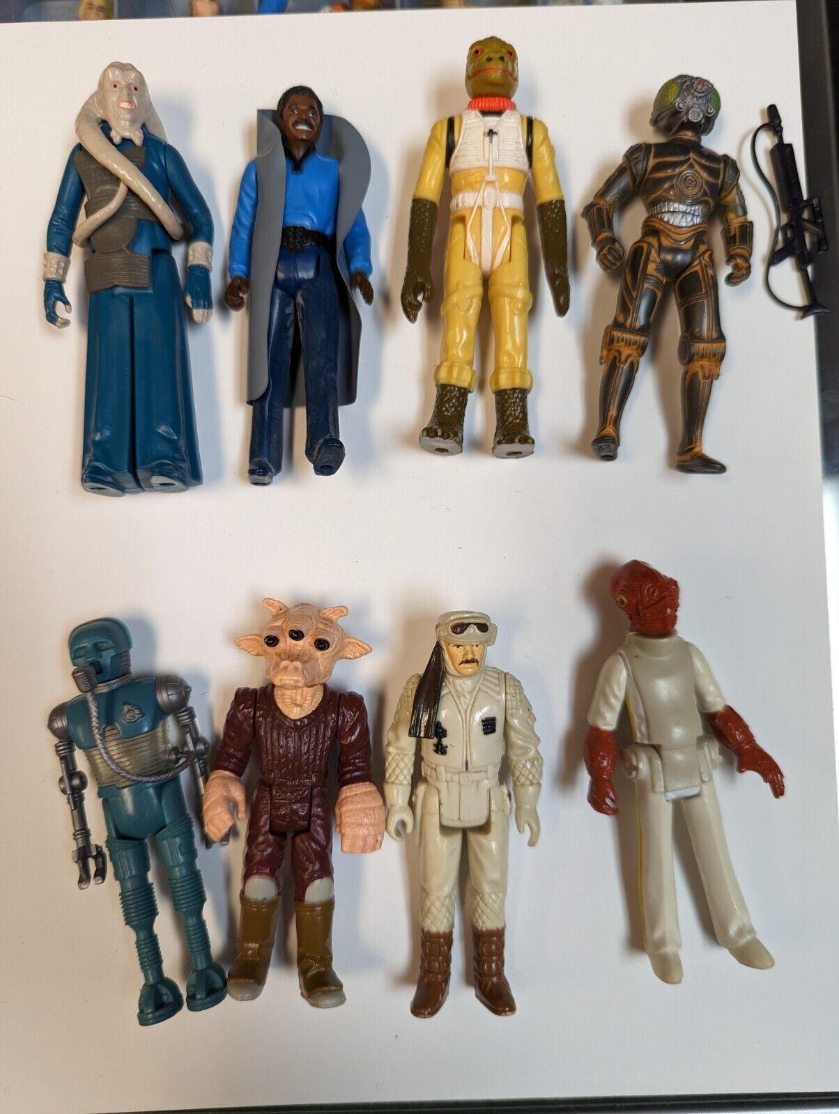 Vintage Star Wars Toy Lot 1982 1983 Ackbar Bib Fortuna Lando