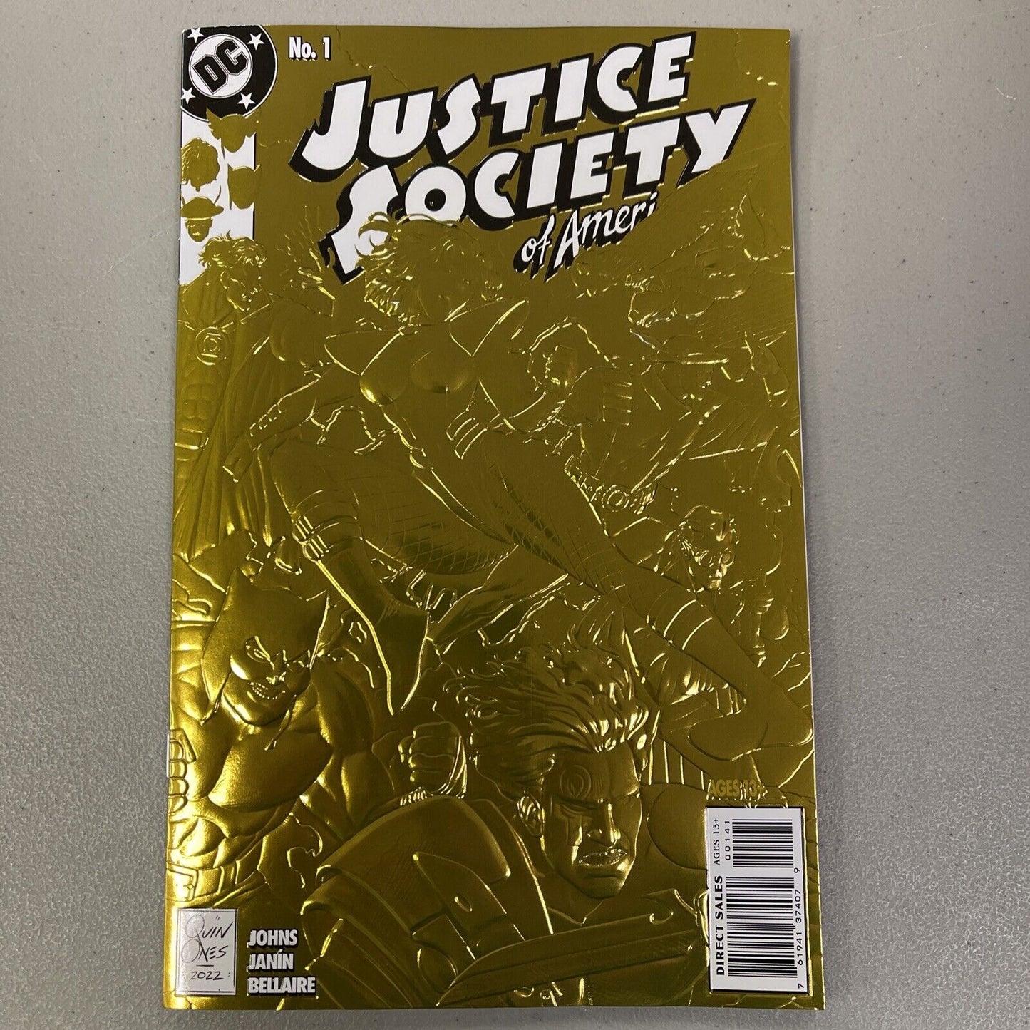 Justice Society Of America 1 (2022) Gold Foil Variant Cover DC Comics