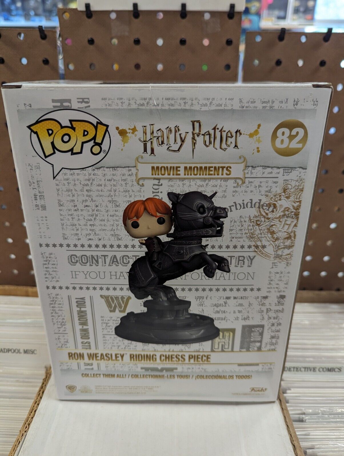 Funko Pop Ron Weasley Riding Chess Piece 82 Harry Potter Movie Moments