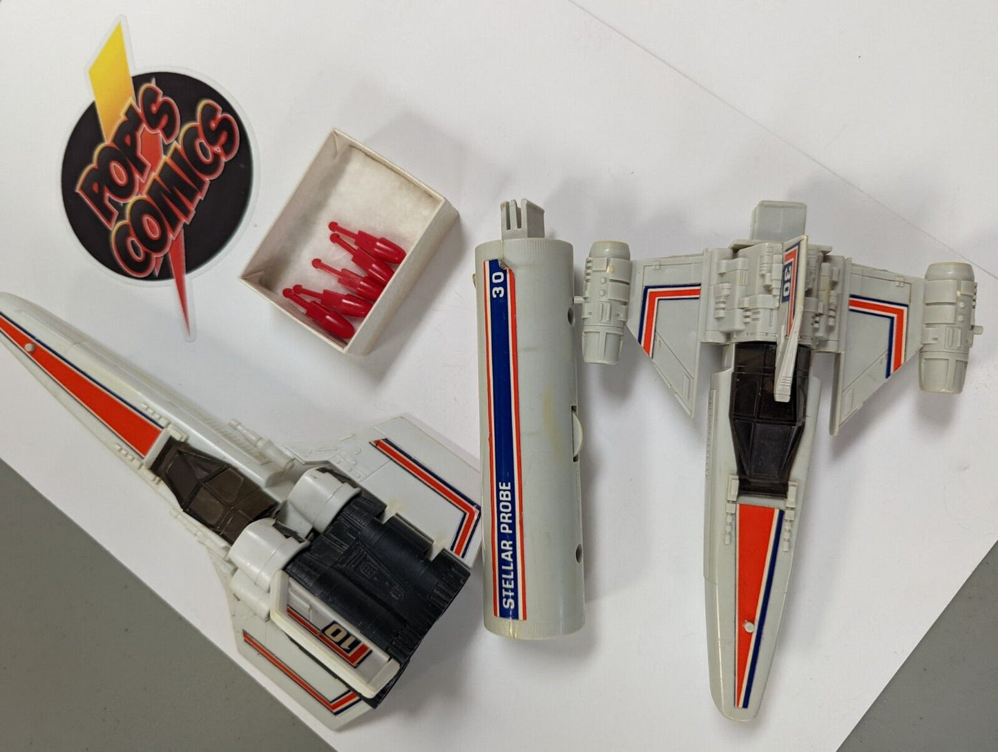 Mattel 1978 Battlestar Galactica Stellar Probe Colonial Viper Firing Missiles
